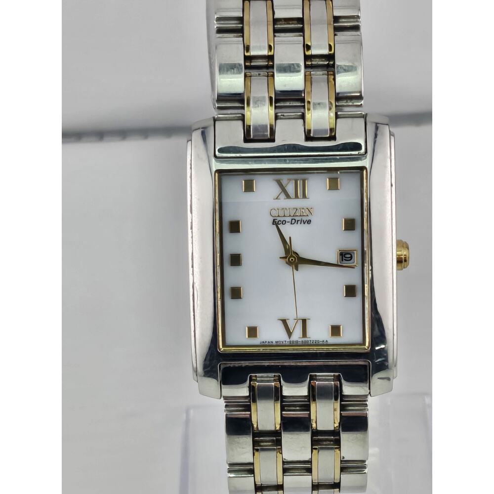Mens Citizen Eco Drive Solar Watch E010-S004004 Date Very Nice Watch Runs - Picture 5 of 13